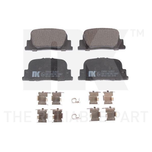 NK Bremsbelagsatz, Scheibenbremse 224597
