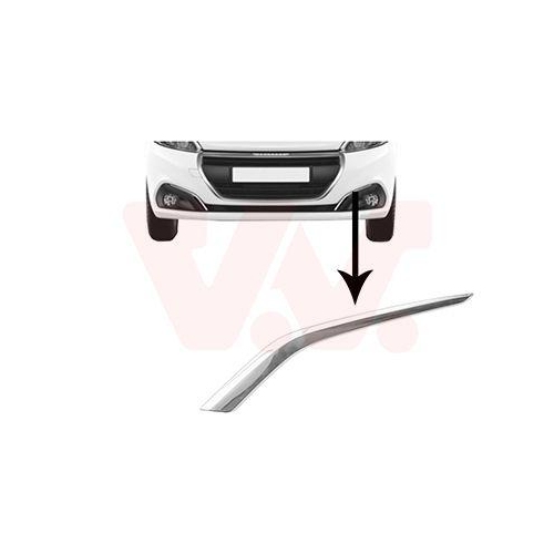 VAN WEZEL Zier-/Schutzleiste, Sto&szlig;f&auml;nger 4035581