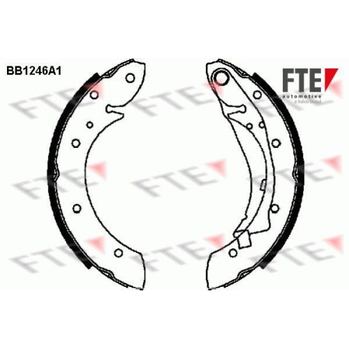 FTE Bremsbackensatz 9100050