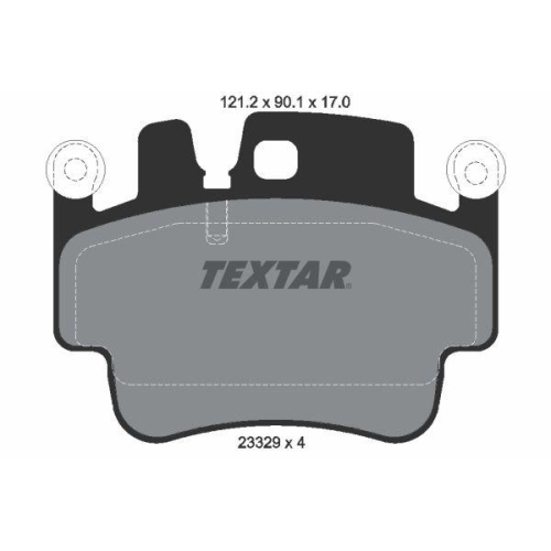 TEXTAR Bremsbelagsatz, Scheibenbremse 2332902