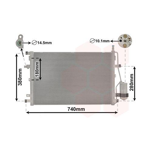 VAN WEZEL Kondensator, Klimaanlage 59005158