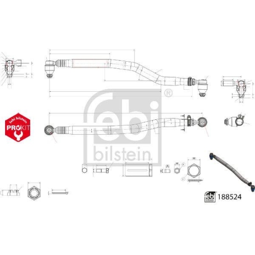FEBI BILSTEIN Lenkstange ProKit 188524