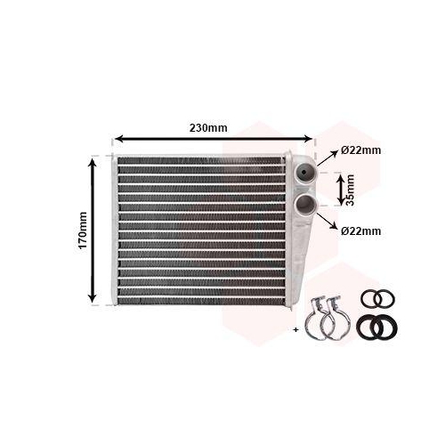 VAN WEZEL W&auml;rmetauscher, Innenraumheizung *** IR PLUS *** 30006465