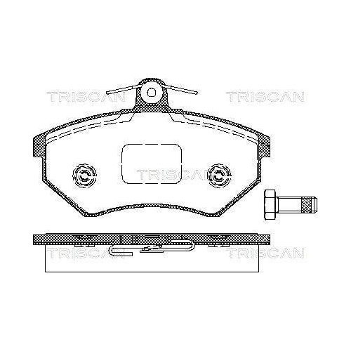 TRISCAN Bremsbelagsatz, Scheibenbremse 8110 29986