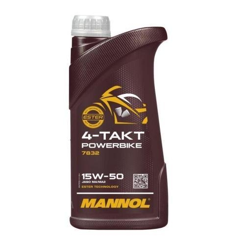 Motor&ouml;l Motoren&ouml;l Mannol 4-Takt Powerbike 15W-50 1 Liter Motorrad MN7832-1