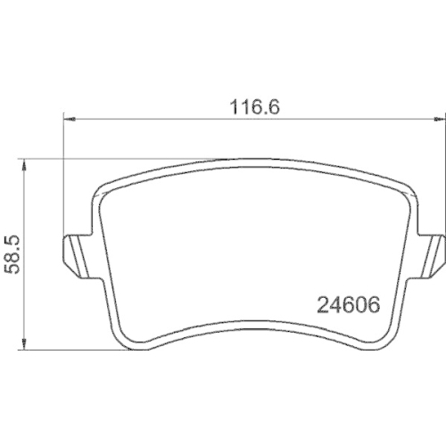 DON Bremsbelagsatz, Scheibenbremse PCP1035