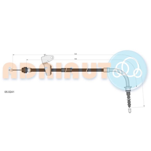 ADRIAUTO Seilzug, Feststellbremse 05.0241