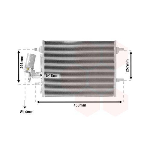 VAN WEZEL Kondensator, Klimaanlage 59005166