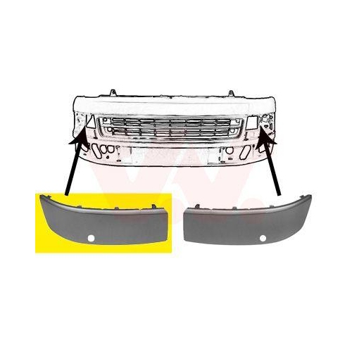 VAN WEZEL Zier-/Schutzleiste, Sto&szlig;f&auml;nger 5790486