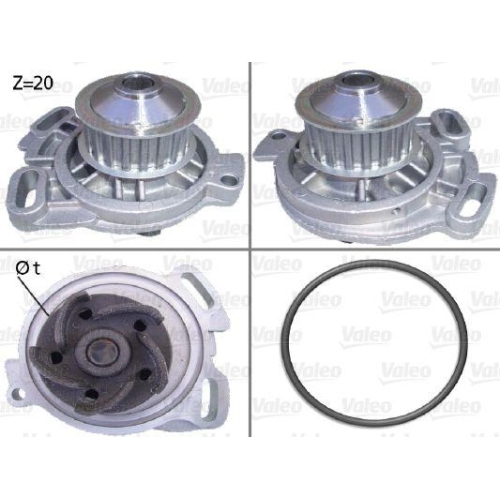 VALEO Wasserpumpe, Motork&uuml;hlung 506105