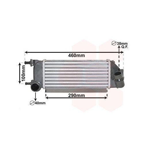 VAN WEZEL Ladeluftk&uuml;hler 17014710