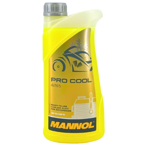 Mannol Pro Cool K&uuml;hlerfrostschutz Motorrad K&uuml;hlfl&uuml;ssigkeit 1 Liter MN4414-1