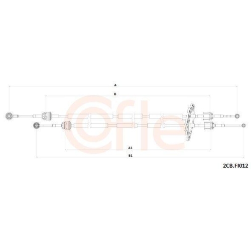 COFLE Seilzug, Schaltgetriebe 2CB.FI012