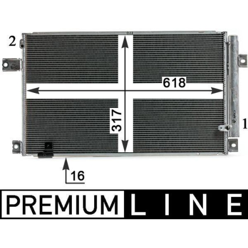 MAHLE Kondensator, Klimaanlage BEHR *** PREMIUM LINE *** AC 828 000P