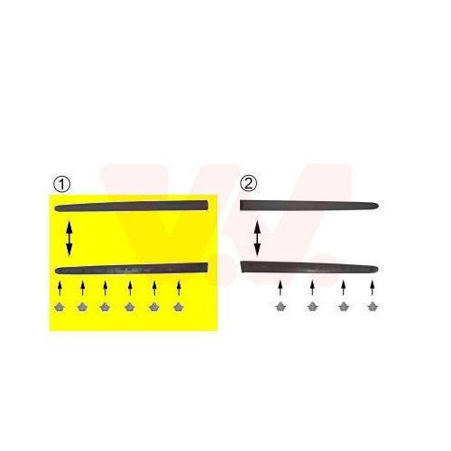 VAN WEZEL Zier-/Schutzleiste, T&uuml;r 4028424