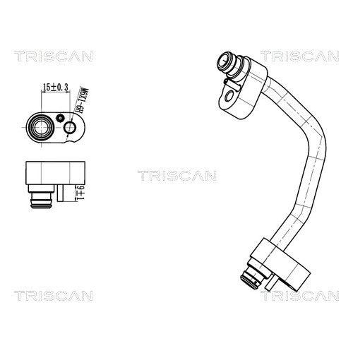 TRISCAN Hochdruck-/Niederdruckleitung, Klimaanlage 9010 10018