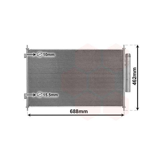 VAN WEZEL Kondensator, Klimaanlage 25015700