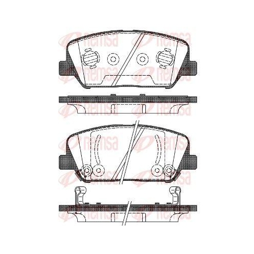 REMSA Bremsbelagsatz, Scheibenbremse 1398.02