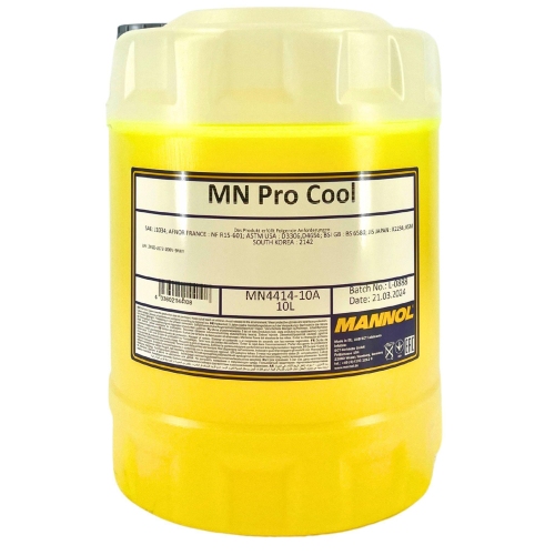 Mannol Pro Cool K&uuml;hlerfrostschutz Motorrad K&uuml;hlfl&uuml;ssigkeit 10 Liter MN4414-10