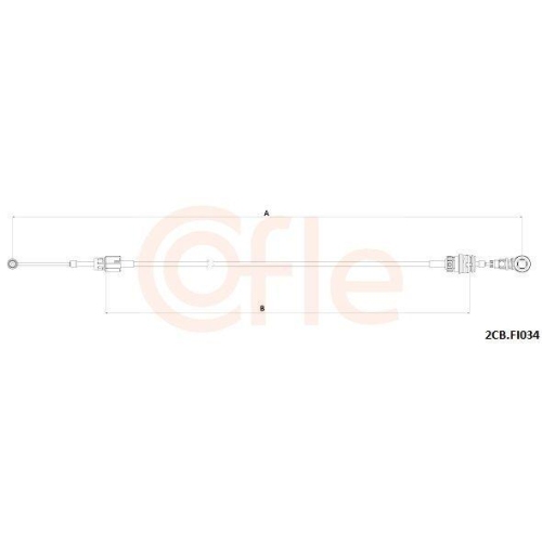COFLE Seilzug, Schaltgetriebe 2CB.FI034
