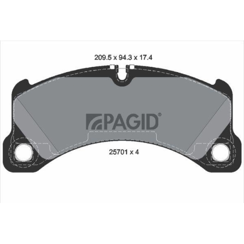 PAGID Bremsbelagsatz, Scheibenbremse T2342N