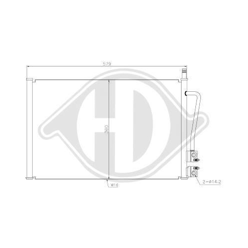 DIEDERICHS Kondensator, Klimaanlage DIEDERICHS Climate DCC1170