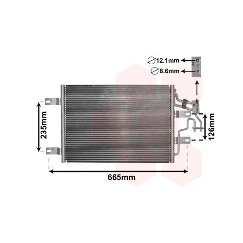VAN WEZEL Kondensator, Klimaanlage 37005394