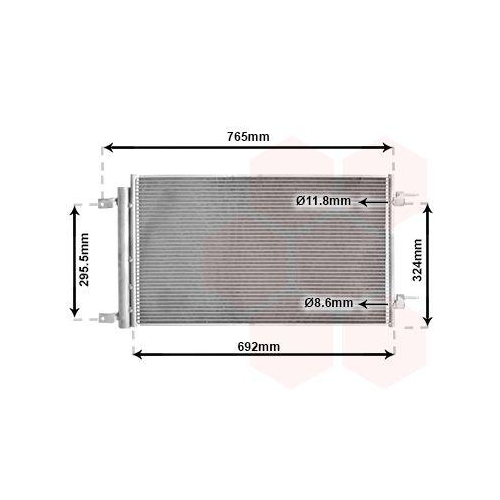 VAN WEZEL Kondensator, Klimaanlage 37015704