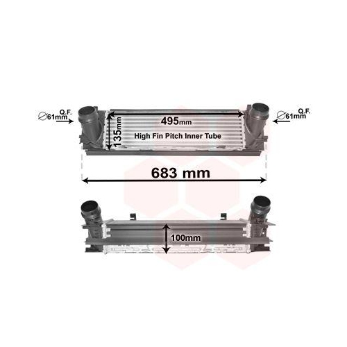 VAN WEZEL Ladeluftk&uuml;hler 06004467