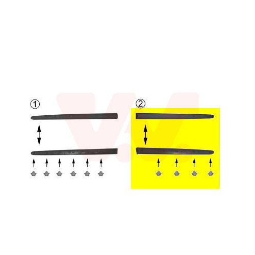VAN WEZEL Zier-/Schutzleiste, T&uuml;r 4028426