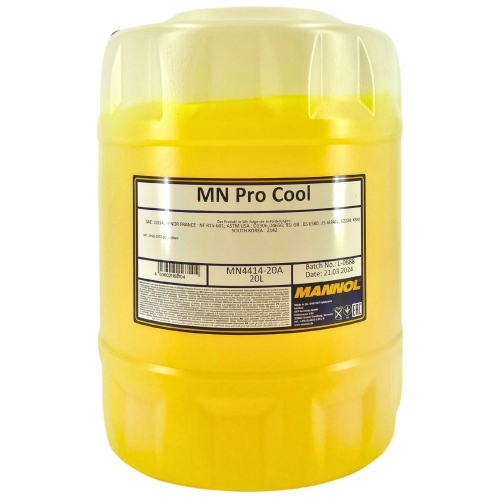 Mannol Pro Cool K&uuml;hlerfrostschutz Motorrad K&uuml;hlfl&uuml;ssigkeit 20 Liter MN4414-20