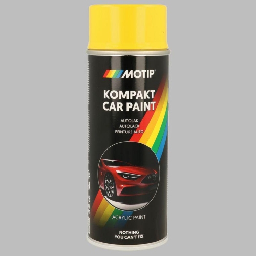 Spr&uuml;hfarbe Autolack Kompakt Spray Kompakt 43800 gelb hochgl&auml;nzend 400ml MOTIP