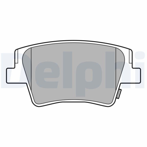 DELPHI Bremsbelagsatz, Scheibenbremse LP3553
