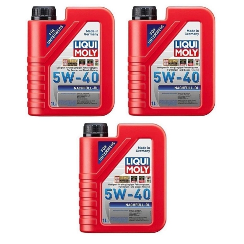 Motoröl LIQUI MOLY 1305 Nachfüll-Öl 5W-40 Leichtlauf synthetisch 3 Liter