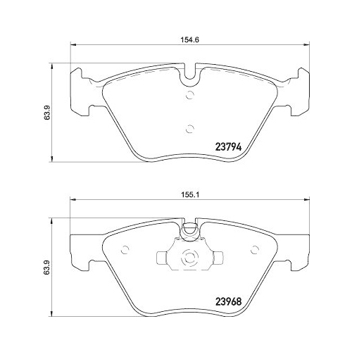 DON Bremsbelagsatz, Scheibenbremse PCP1039