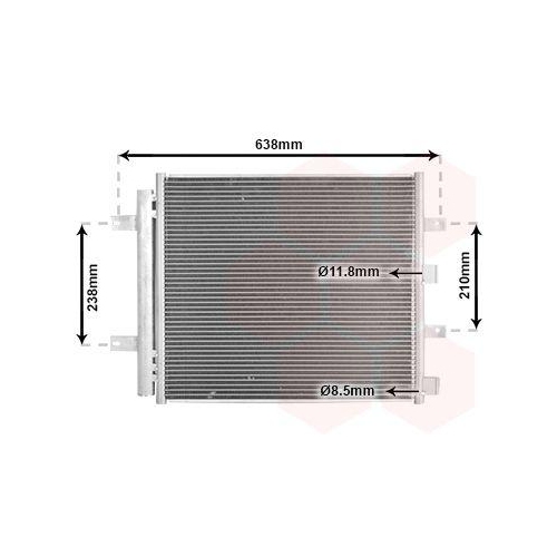 VAN WEZEL Kondensator, Klimaanlage 77005051