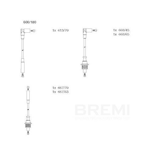 BREMI Z&uuml;ndleitungssatz 600/180