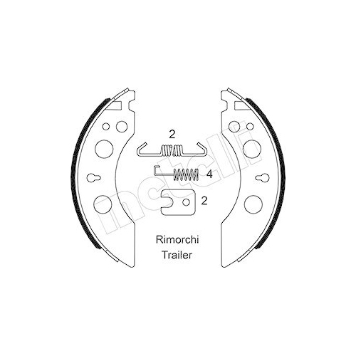 METELLI Bremsbackensatz 53-0592