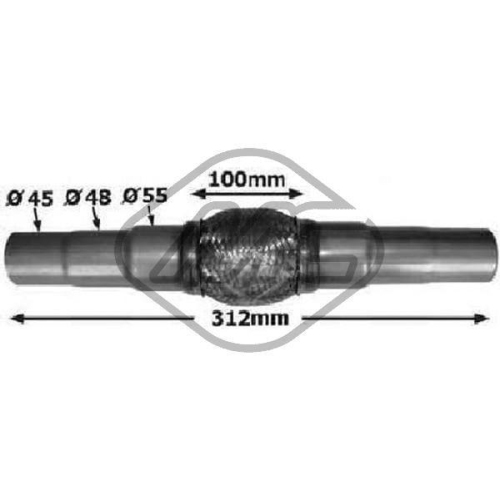 Metalcaucho Flexrohr, Abgasanlage 02045