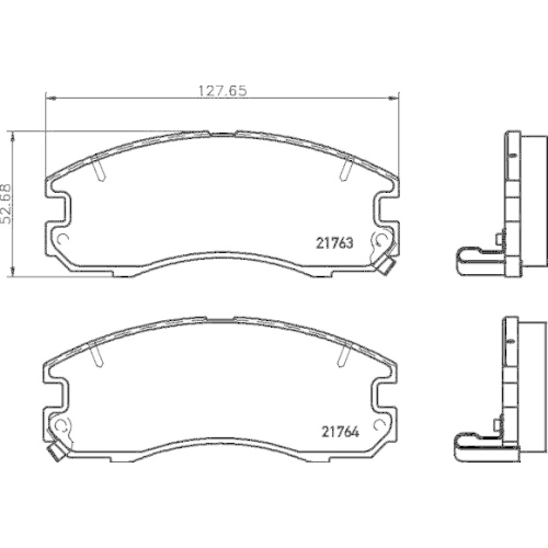 TEXTAR Bremsbelagsatz, Scheibenbremse 2176301