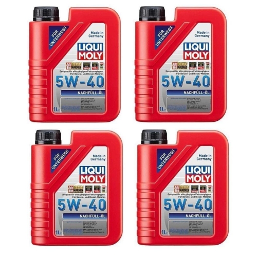 Motoröl LIQUI MOLY 1305 Nachfüll-Öl 5W-40 Leichtlauf synthetisch 4 Liter