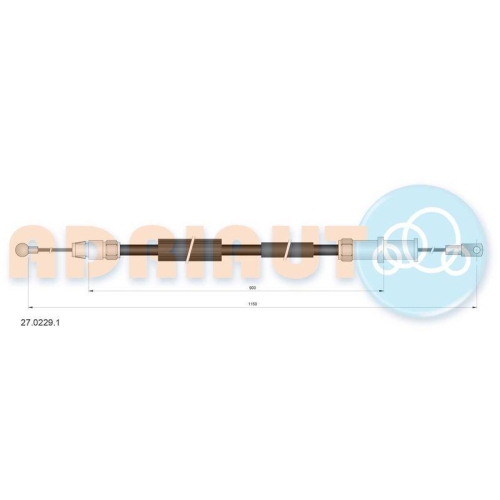 ADRIAUTO Seilzug, Feststellbremse 27.0229.1