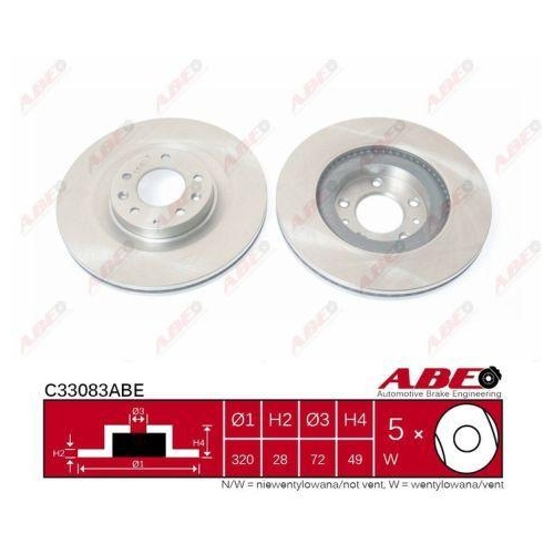 ABE Bremsscheibe C33083ABE