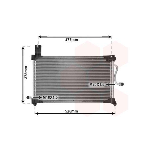 VAN WEZEL Kondensator, Klimaanlage 81005044