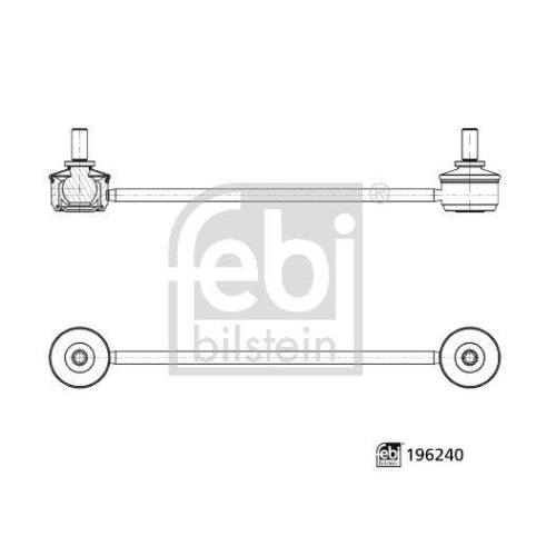FEBI BILSTEIN Stange/Strebe, Stabilisator 196240