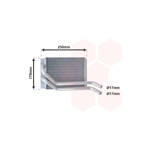 VAN WEZEL W&auml;rmetauscher, Innenraumheizung 82006118