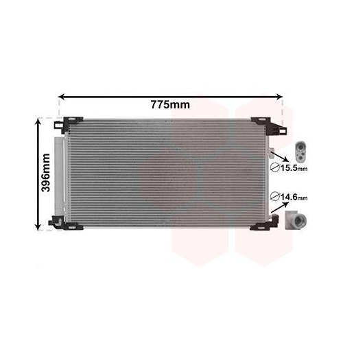 VAN WEZEL Kondensator, Klimaanlage 53015703