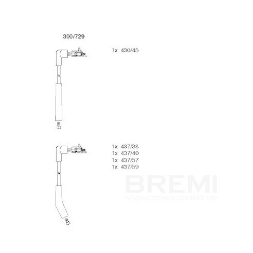 BREMI Z&uuml;ndleitungssatz 300/729