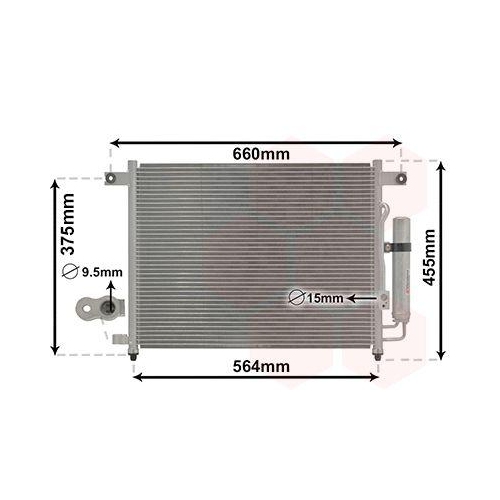 VAN WEZEL Kondensator, Klimaanlage 81005049