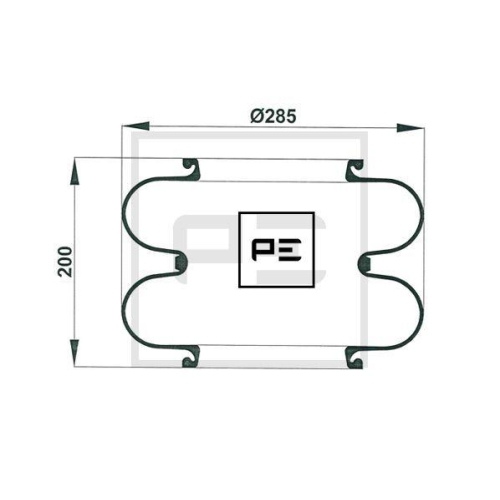PE Automotive Federbalg, Luftfederung 084.002-70A